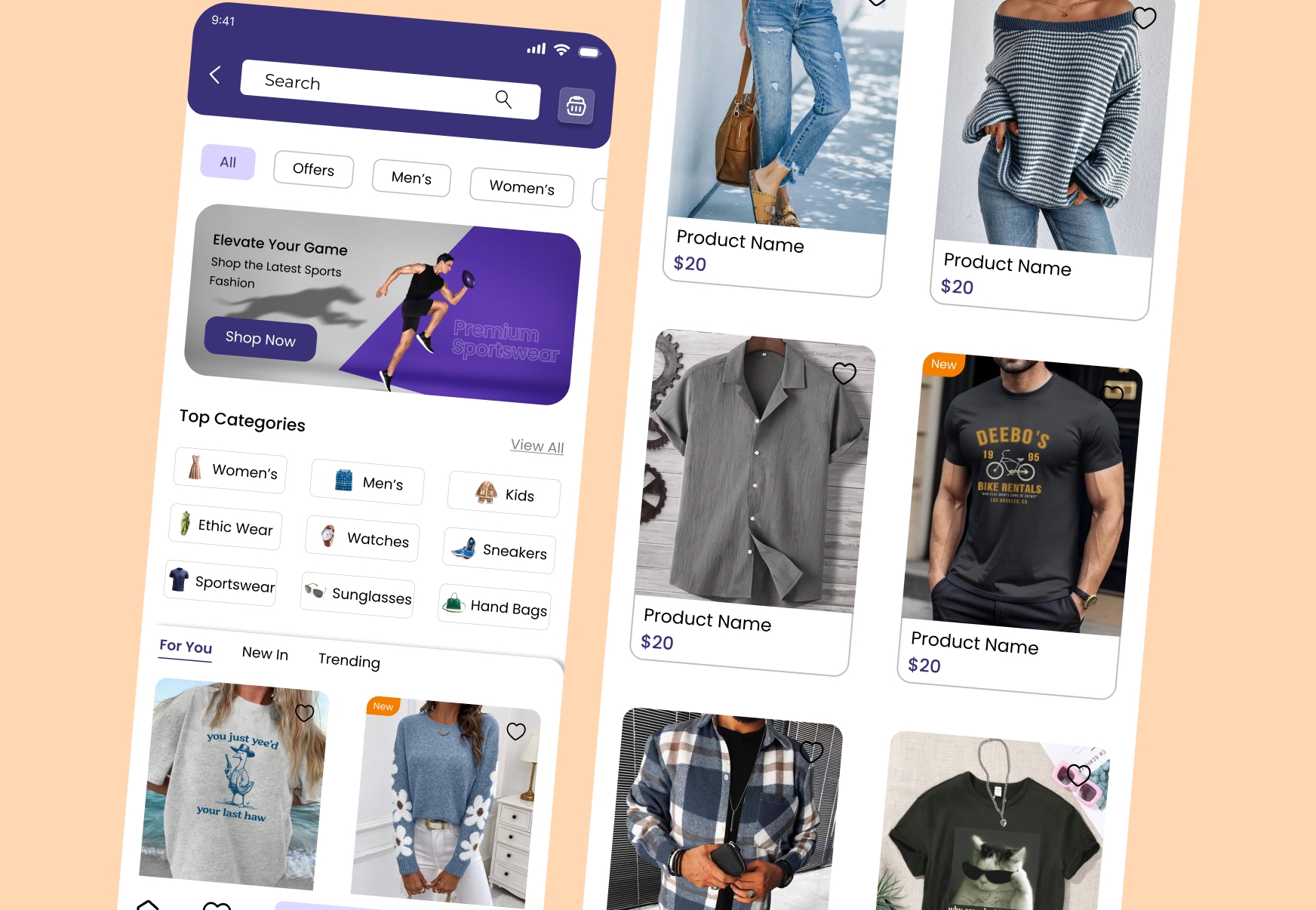 Fashion App Category Page